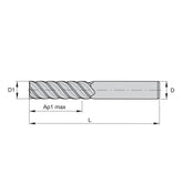 Solid Carbide End Mills • Finishers • Series 4S07 • Sharp Edge • Inch - Big-tools Industrial Supply Tools for Metal Cutting